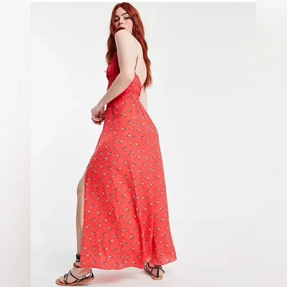Free People Red Floral Dress - Picture 10 of 10